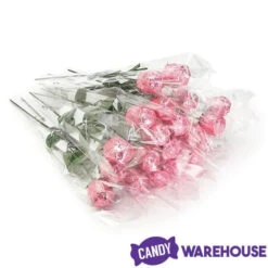 Albert's Foiled Milk Chocolate Roses - Pink: 20-Piece Bouquet -Candy Store albert s foiled milk chocolate roses pink 20 piece bouquet candy warehouse 3