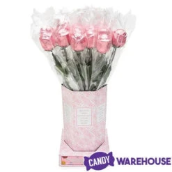 Albert's Foiled Milk Chocolate Roses - Pink: 20-Piece Bouquet -Candy Store albert s foiled milk chocolate roses pink 20 piece bouquet candy warehouse 4