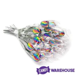 Albert's Foiled Milk Chocolate Roses - Rainbow: 20-Piece Bouquet -Candy Store albert s foiled milk chocolate roses rainbow 20 piece bouquet candy warehouse 3