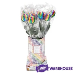 Albert's Foiled Milk Chocolate Roses - Rainbow: 20-Piece Bouquet -Candy Store albert s foiled milk chocolate roses rainbow 20 piece bouquet candy warehouse 4