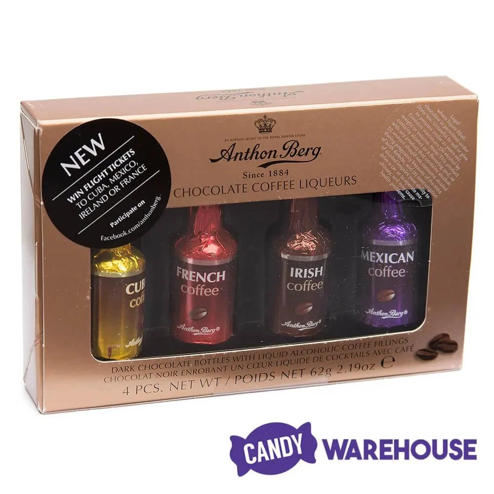 Anthon Berg Chocolate Coffee Liquor Bottles: 4-Piece Box 5 Anthon Berg Chocolate Coffee Liquor Bottles: 4-Piece Box - Image 3