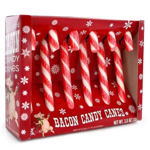 Archie McPhee Bacon Candy Canes: 6-Piece Box 3 Archie McPhee Bacon Candy Canes: 6-Piece Box