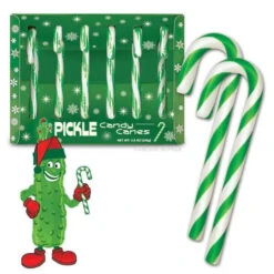 Archie McPhee Pickle Candy Canes: 6-Piece Box 7 Archie McPhee Pickle Candy Canes: 6-Piece Box -Candy Store archie mcphee pickle candy canes 6 piece box candy warehouse 3