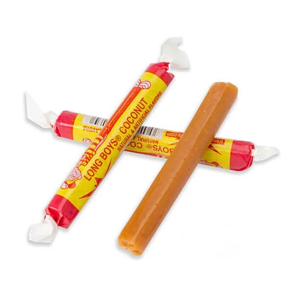 Atkinson Coconut Long Boys Candy: 48-Piece Display 3 Atkinson Coconut Long Boys Candy: 48-Piece Display