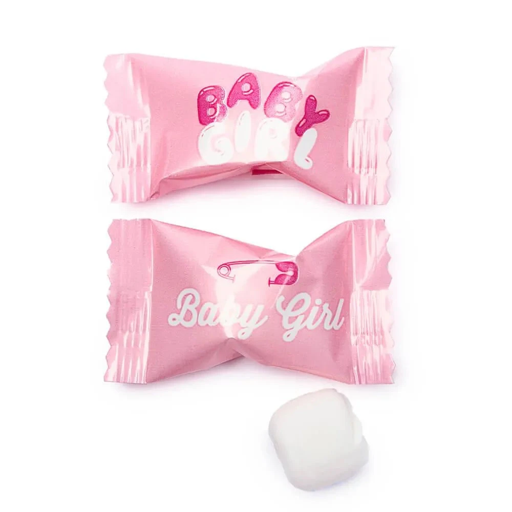 Baby Shower - Baby Girl Wrapped Buttermint Creams: 300-Piece Case 3 Baby Shower - Baby Girl Wrapped Buttermint Creams: 300-Piece Case