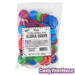 Bee International Aloha Bubble Gum Coins: 100-Piece Bag -Candy Store bee international aloha bubble gum coins 100 piece bag candy warehouse 4 950b21cf dcb9 4ede 880b ebdc570aa4ba