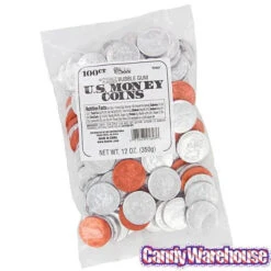 Bee International Silver And Copper Foiled Bubble Gum Coins: 100-Piece Bag -Candy Store bee international silver and copper foiled bubble gum coins 100 piece bag candy warehouse 3 802dc8ae 3992 4fb4 a4e9 e8070936e7a5