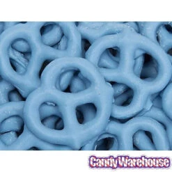 Blueberry Yogurt Covered Mini Pretzels: 9-Ounce Tub -Candy Store blueberry yogurt covered mini pretzels 9 ounce tub candy warehouse 3