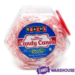 New Arrival -Candy Store brach s peppermint mini candy canes 500 piece tub candy warehouse 2