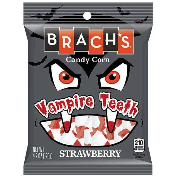 Brach's Vampire Teeth Strawberry Candy Corn: 3LB Box 3 Brach's Vampire Teeth Strawberry Candy Corn: 3LB Box