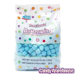 Butter Mints Creams - Blue: 2.75LB Bag -Candy Store butter mints creams blue 2 75lb bag candy warehouse 3