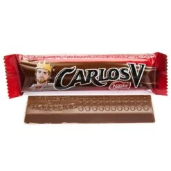 Carlos V Mini Milk Chocolate Bars: 96-Piece Box