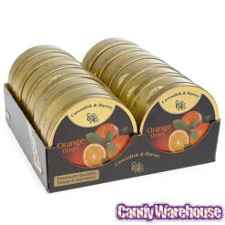 Cavendish & Harvey Hard Candy Drops Tins - Orange: 12-Piece Box 7 Cavendish & Harvey Hard Candy Drops Tins - Orange: 12-Piece Box -Candy Store cavendish and harvey hard candy drops tins orange 12 piece box candy warehouse 3