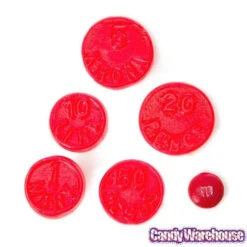 Cherry Juju Coins Candy: 7.5LB Bag -Candy Store cherry juju coins candy 7 5lb bag candy warehouse 3 93e9108e 8303 4aad a378 cedce9feda50