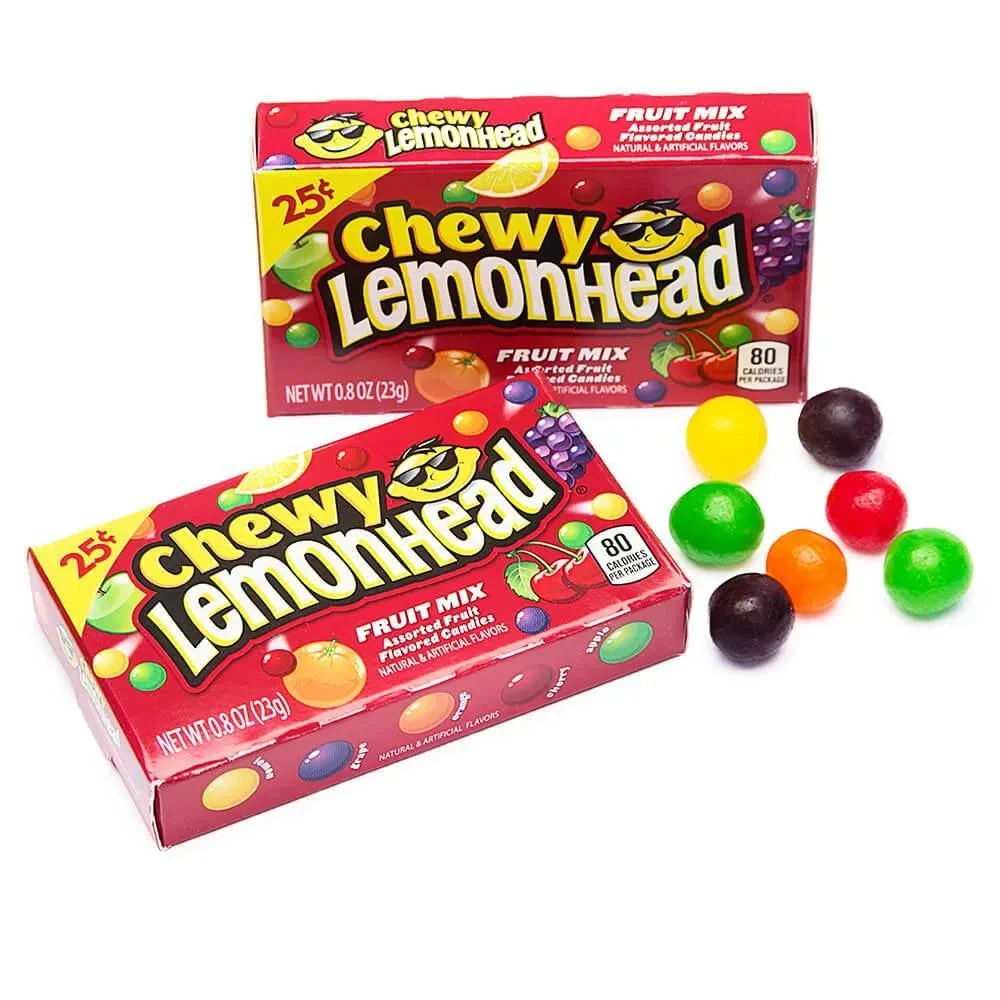 Chewy Lemonhead Fruit Mix Candy Mini Packs: 24-Piece Box 3 Chewy Lemonhead Fruit Mix Candy Mini Packs: 24-Piece Box