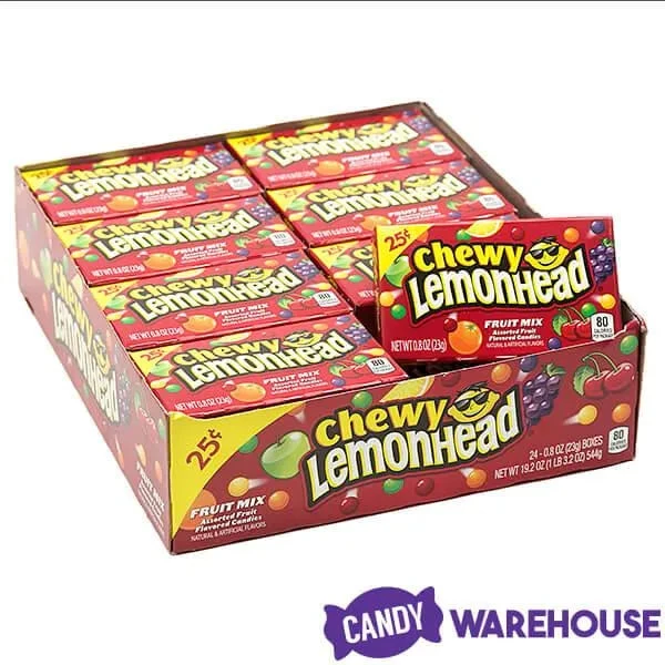 Chewy Lemonhead Fruit Mix Candy Mini Packs: 24-Piece Box 8 Chewy Lemonhead Fruit Mix Candy Mini Packs: 24-Piece Box - Image 6