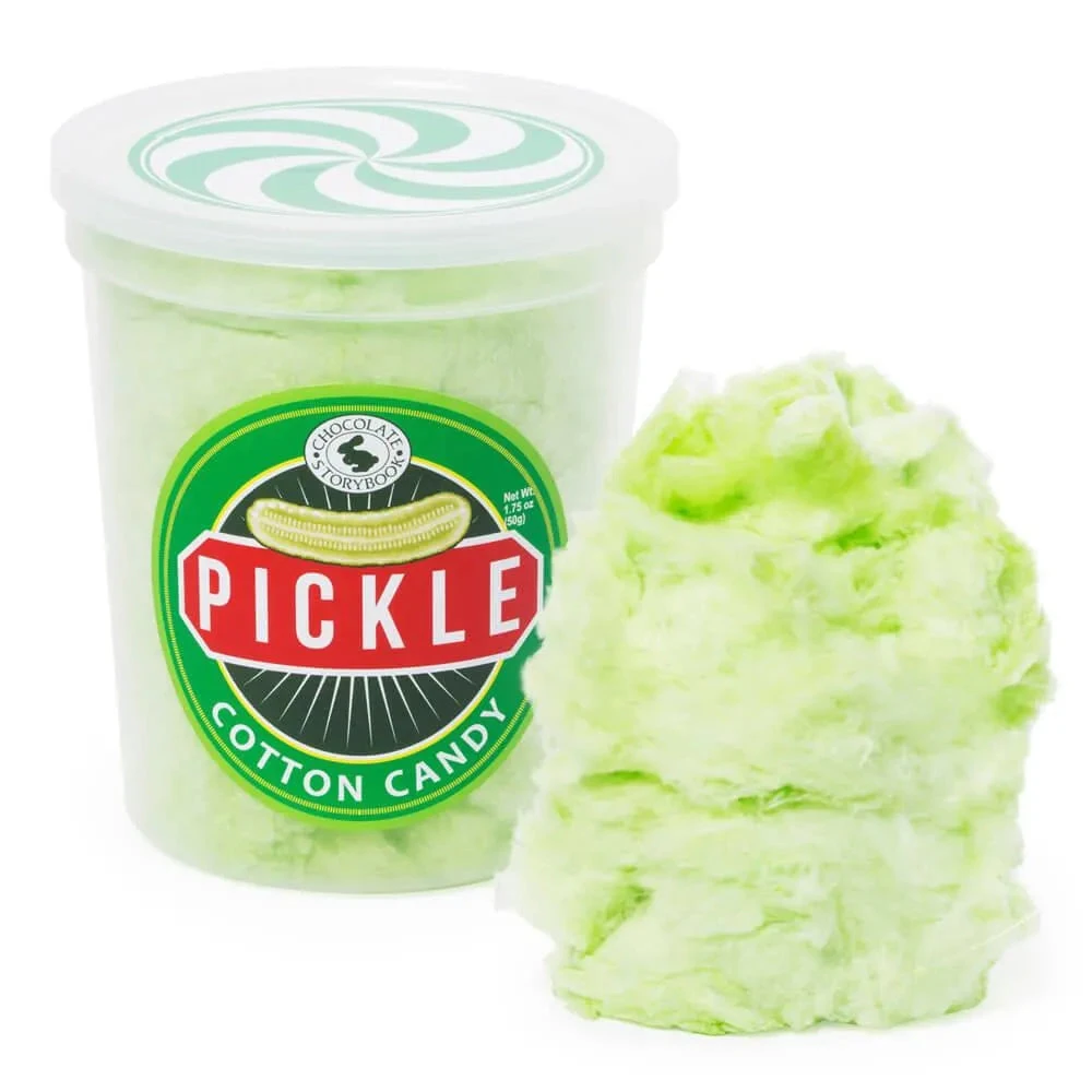 Chocolate Storybook Cotton Candy - Pickle: 1-Ounce Tub 3 Chocolate Storybook Cotton Candy - Pickle: 1-Ounce Tub