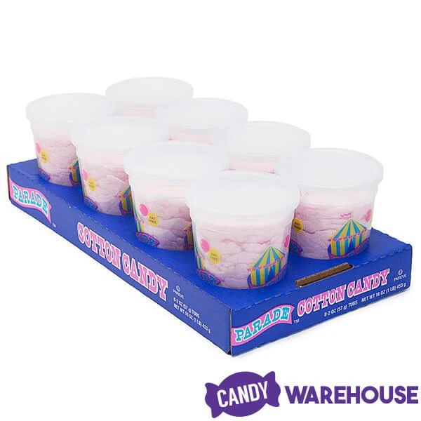 Cotton Candy 2-Ounce Tubs - Pink: 8-Piece Case 4 Cotton Candy 2-Ounce Tubs - Pink: 8-Piece Case - Image 2