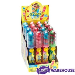 Crank Pop Spinning Lollipops: 16-Piece Display -Candy Store crank pop spinning lollipops 16 piece display candy warehouse 3