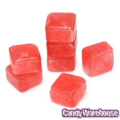 Cubes Hard Candy - Wild Cherry: 3LB Bag -Candy Store cubes hard candy wild cherry 3lb bag candy warehouse 3