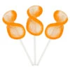 CurlyCutes Petite Crystal Ribbon Pops - Orange: 20-Piece Jar -Candy Store curlycutes petite crystal ribbon pops orange 20 piece jar candy warehouse 1