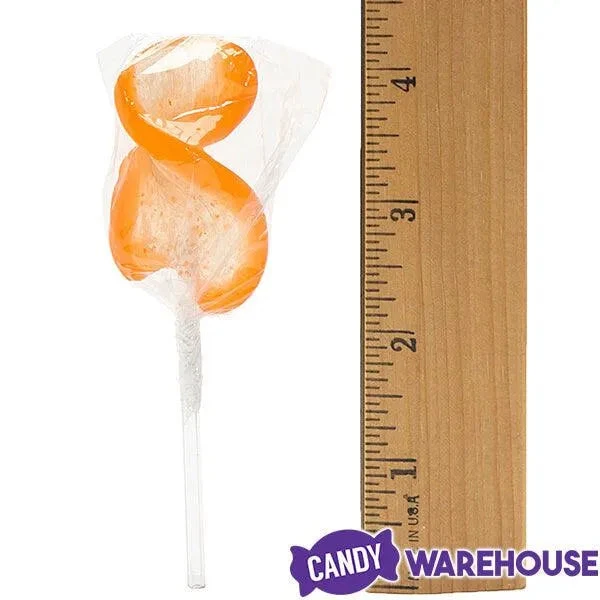 CurlyCutes Petite Crystal Ribbon Pops - Orange: 20-Piece Jar 6 CurlyCutes Petite Crystal Ribbon Pops - Orange: 20-Piece Jar - Image 4