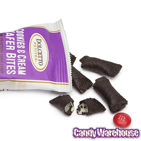 Dolcetto Cookies & Cream-Filled Wafer Bites Packs: 24-Piece Display 4 Dolcetto Cookies & Cream-Filled Wafer Bites Packs: 24-Piece Display - Image 2