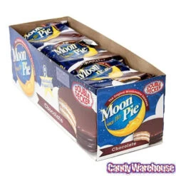 Double Decker Chocolate Moon Pies: 9-Piece Box -Candy Store double decker chocolate moon pies 9 piece box candy warehouse 2
