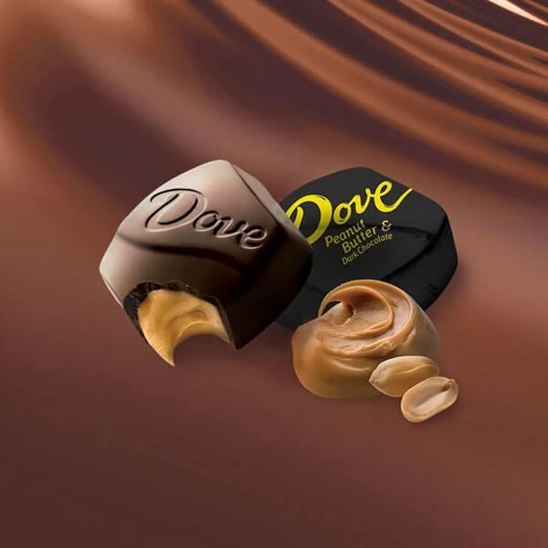 Dove Dark Chocolate Peanut Butter Squares: 28-Piece Bag 8 Dove Dark Chocolate Peanut Butter Squares: 28-Piece Bag - Image 6