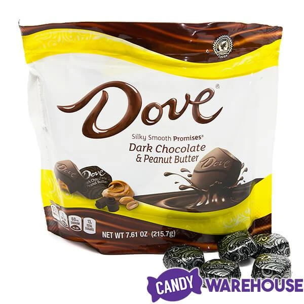 Dove Dark Chocolate Peanut Butter Squares: 28-Piece Bag 9 Dove Dark Chocolate Peanut Butter Squares: 28-Piece Bag - Image 7