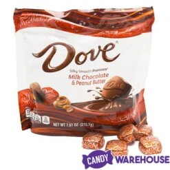 Dove Milk Chocolate Peanut Butter Squares: 28-Piece Bag -Candy Store dove milk chocolate peanut butter squares 28 piece bag candy warehouse 5