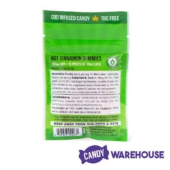 Eddy Edibles Hot Cinnamon CBD Gummies THC Free 100mg: 10 Gummy Bears -Candy Store eddy edibles hot cinnamon cbd gummies thc free 100mg 10 gummy bears candy warehouse 4