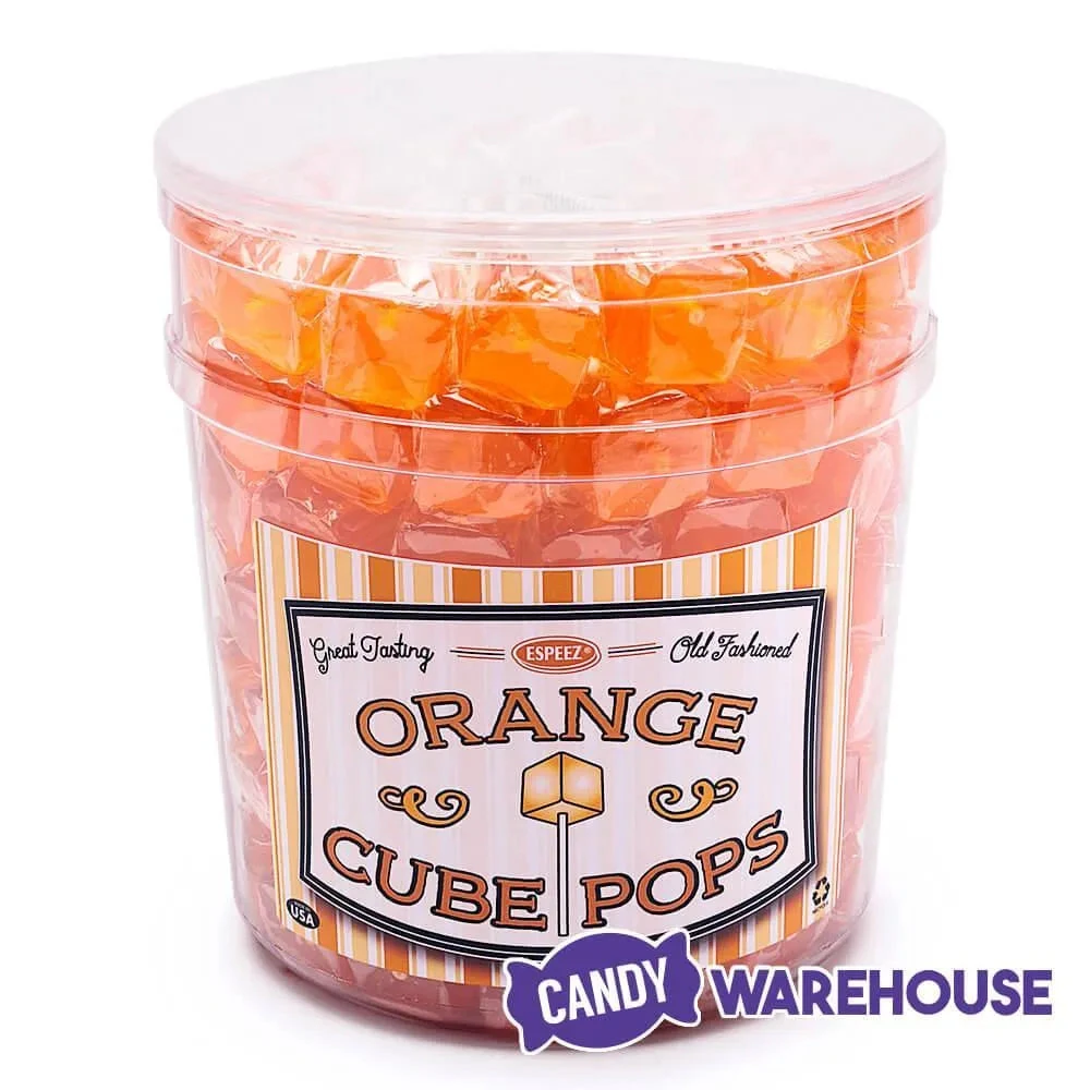 Espeez Cube Pop - Orange: 100-Piece Tub 5 Espeez Cube Pop - Orange: 100-Piece Tub - Image 3