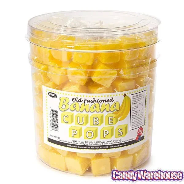 Espeez Cube Pops - Banana: 100-Piece Tub 5 Espeez Cube Pops - Banana: 100-Piece Tub - Image 3