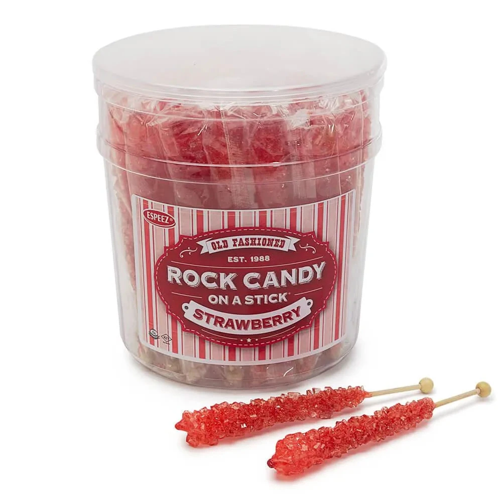 Espeez Rock Candy Crystal Sticks - Red: 36-Piece Tub 3 Espeez Rock Candy Crystal Sticks - Red: 36-Piece Tub