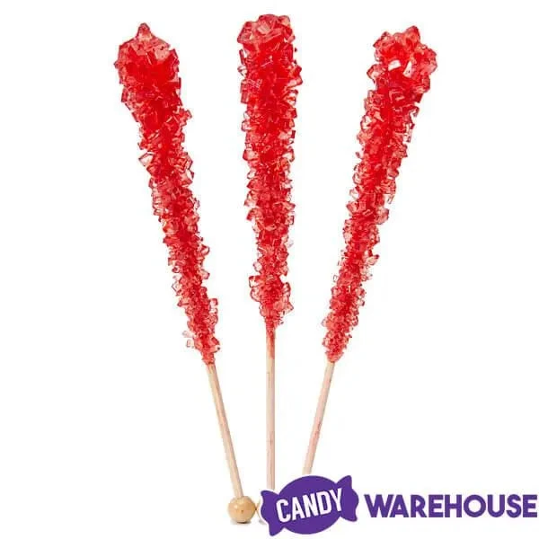 Espeez Rock Candy Crystal Sticks - Red: 36-Piece Tub 4 Espeez Rock Candy Crystal Sticks - Red: 36-Piece Tub - Image 2