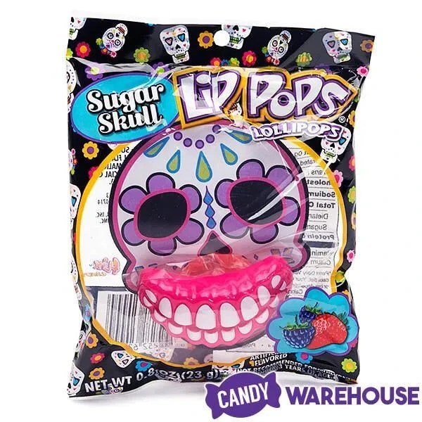 Flix Candy Day Of The Dead Sweet Skull Lip Pops Candy Packs: 12-Piece Display 6 Flix Candy Day Of The Dead Sweet Skull Lip Pops Candy Packs: 12-Piece Display - Image 4