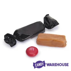 Foiled Caramel Candy - Black: 180-Piece Bag -Candy Store foiled caramel candy black 180 piece bag candy warehouse 5