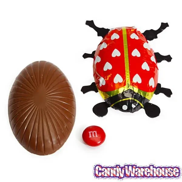 Foiled Milk Chocolate Lady Bugs: 36-Piece Display 4 Foiled Milk Chocolate Lady Bugs: 36-Piece Display - Image 2