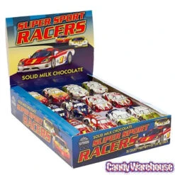 Foiled Milk Chocolate Race Cars: 36-Piece Display -Candy Store foiled milk chocolate race cars 36 piece display candy warehouse 4