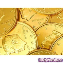 Fort Knox Gold Foiled Milk Chocolate 5-Inch Medallions: 12-Piece Box -Candy Store fort knox gold foiled milk chocolate 5 inch medallions 12 piece box candy warehouse 3