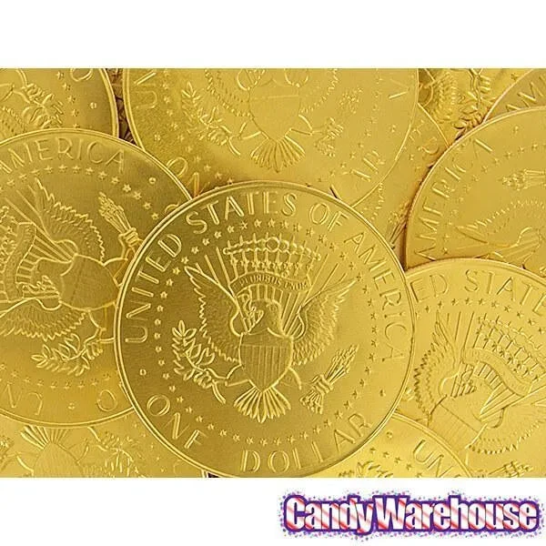 Fort Knox Gold Foiled Milk Chocolate US Dollar Medallions: 30-Piece Box 10 Fort Knox Gold Foiled Milk Chocolate US Dollar Medallions: 30-Piece Box - Image 8