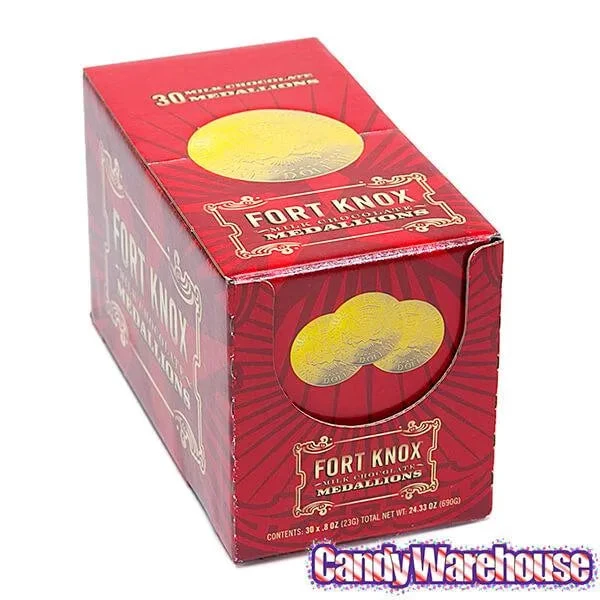 Fort Knox Gold Foiled Milk Chocolate US Dollar Medallions: 30-Piece Box 11 Fort Knox Gold Foiled Milk Chocolate US Dollar Medallions: 30-Piece Box - Image 9