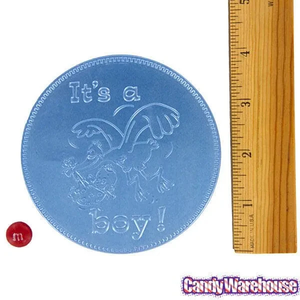 Fort Knox It's A Boy Foiled Milk Chocolate 4-Inch Medallions: 20-Piece Box 4 Fort Knox It's A Boy Foiled Milk Chocolate 4-Inch Medallions: 20-Piece Box - Image 2