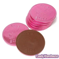 Fort Knox It's A Girl Foiled Milk Chocolate 4-Inch Medallions: 20-Piece Box 8 Fort Knox It's A Girl Foiled Milk Chocolate 4-Inch Medallions: 20-Piece Box -Candy Store fort knox it s a girl foiled milk chocolate 4 inch medallions 20 piece box candy warehouse 3