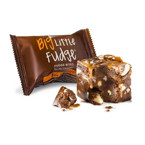 Fudge Bites - Chocolate With Peanuts And Caramel: 12-Piece Display 3 Fudge Bites - Chocolate With Peanuts And Caramel: 12-Piece Display