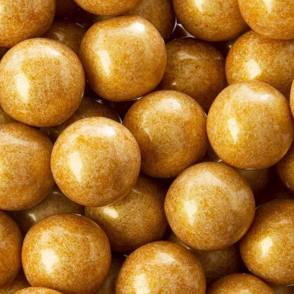 Gold 1-Inch Gumballs: 2LB Bag 3 Gold 1-Inch Gumballs: 2LB Bag