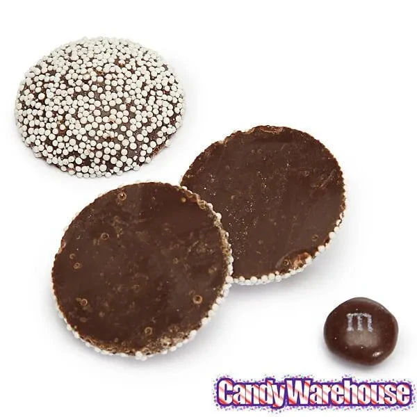 Guittard Semisweet Chocolate Wafers With White Nonpareils: 5LB Bag 4 Guittard Semisweet Chocolate Wafers With White Nonpareils: 5LB Bag - Image 2