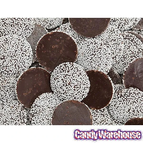 Guittard Semisweet Chocolate Wafers With White Nonpareils: 5LB Bag 5 Guittard Semisweet Chocolate Wafers With White Nonpareils: 5LB Bag - Image 3