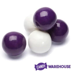 Gumballs Color Combo - Purple And White: 4LB Box -Candy Store gumballs color combo purple and white 4lb box candy warehouse 3